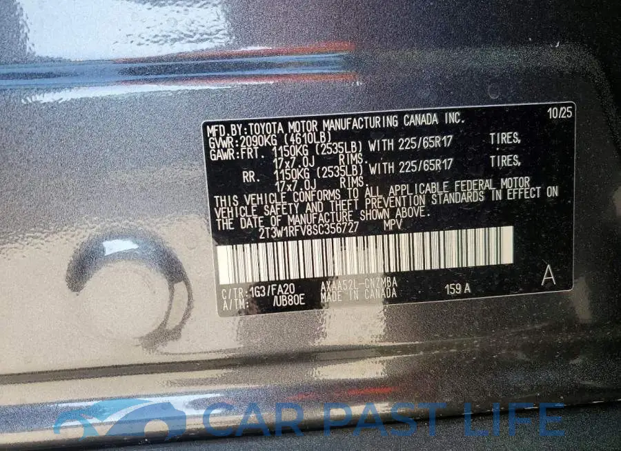 2T3W1RFV8SC356727# 14