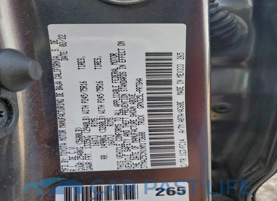 3TMAZ5CN1NM173688# 12