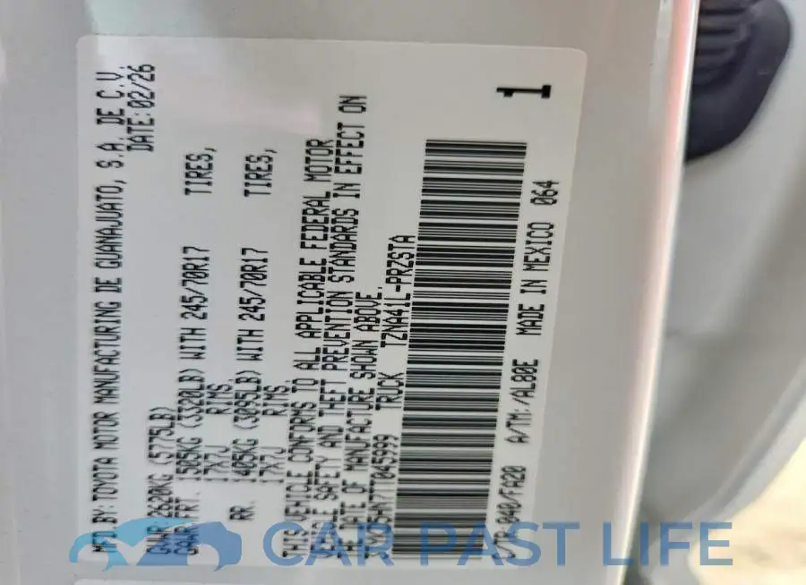 3TYKD5HN7TT045999# 12