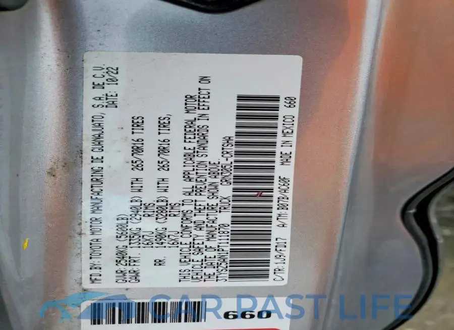 3TYSZ5AN1PT111870# 13