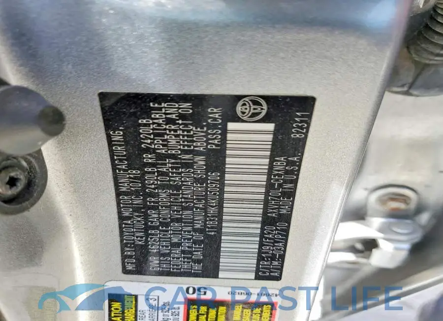 4T1B31HK4KU509706# 13