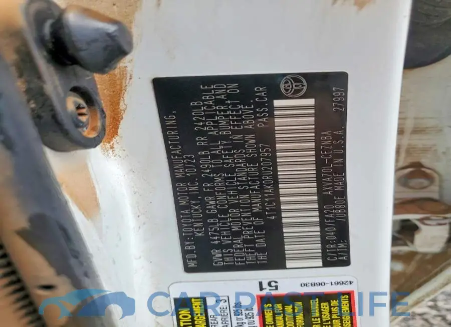 4T1C11AK0RU207957# 12