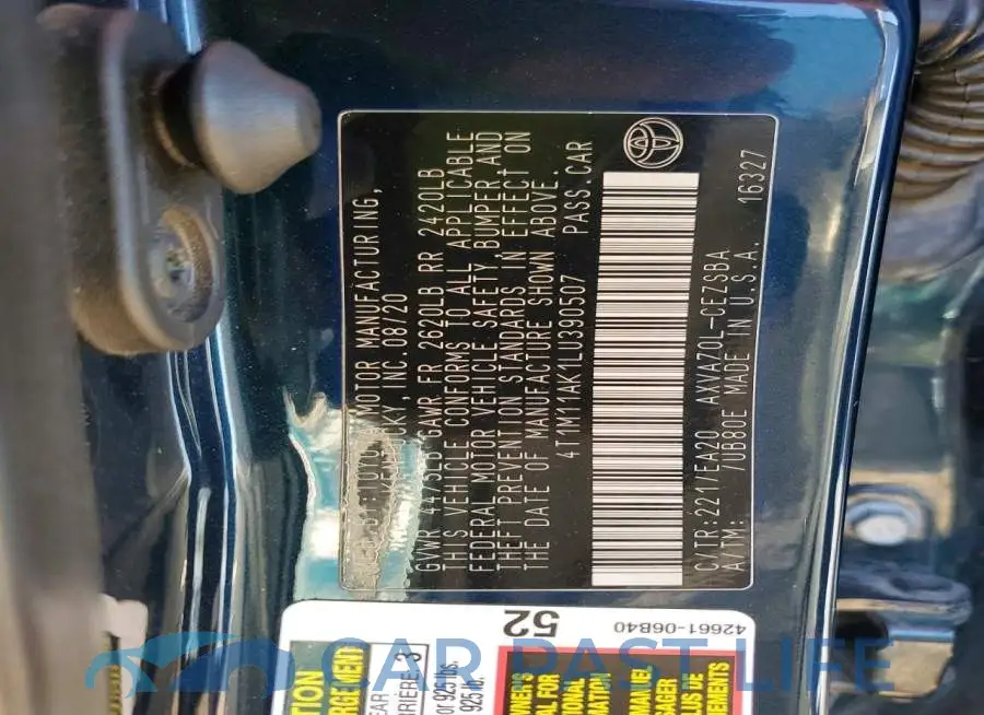 4T1M11AK1LU390507# 13