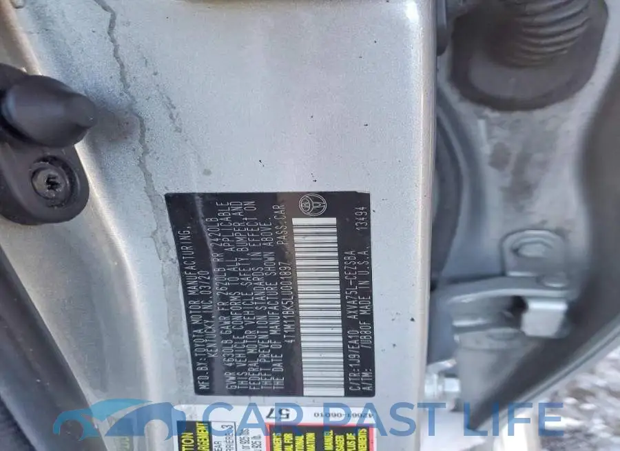 4T1M11BK5LU001897# 12
