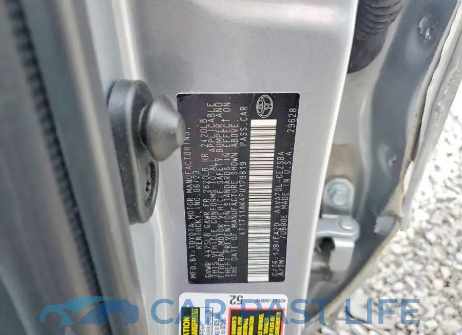 4T1T11AK4PU179819# 12
