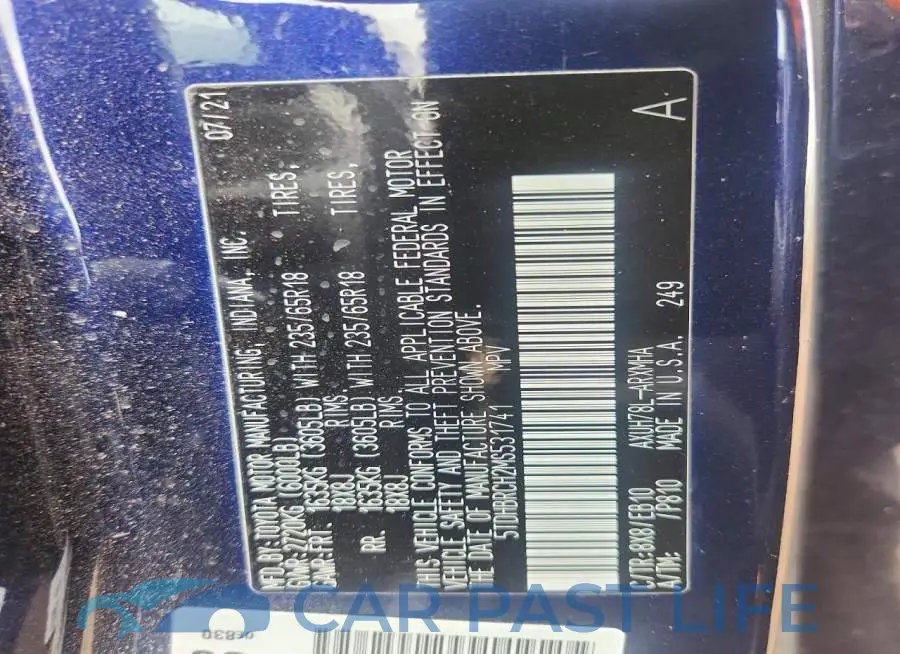 5TDHBRCH2MS531741# 13