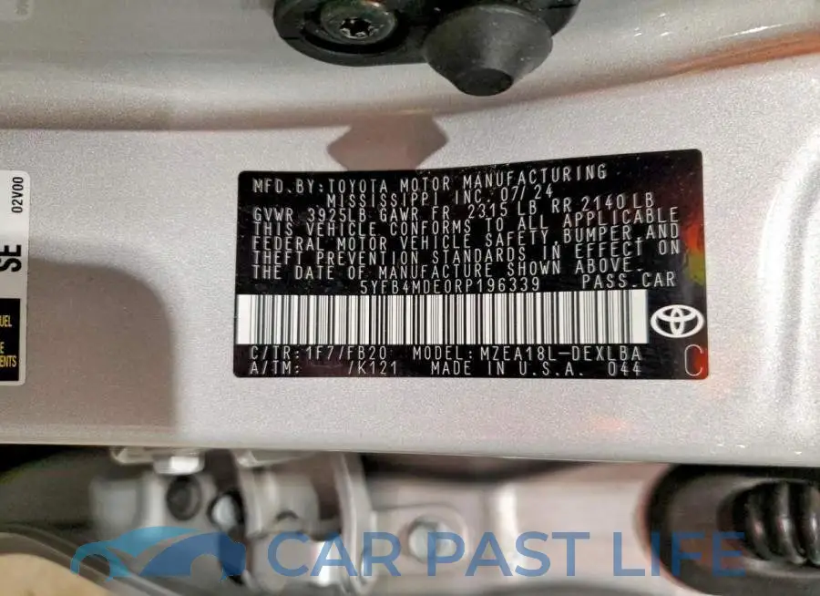 5YFB4MDE0RP196339# 12