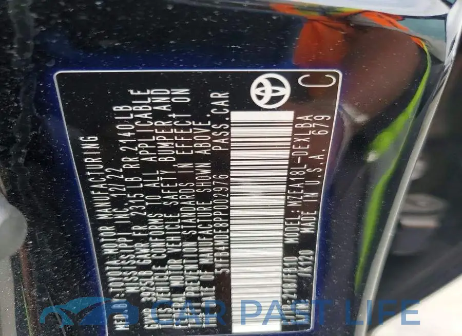 5YFB4MDE8PP002976# 13