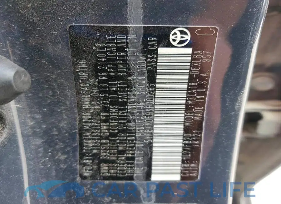 5YFB4MDE9SP300266# 12
