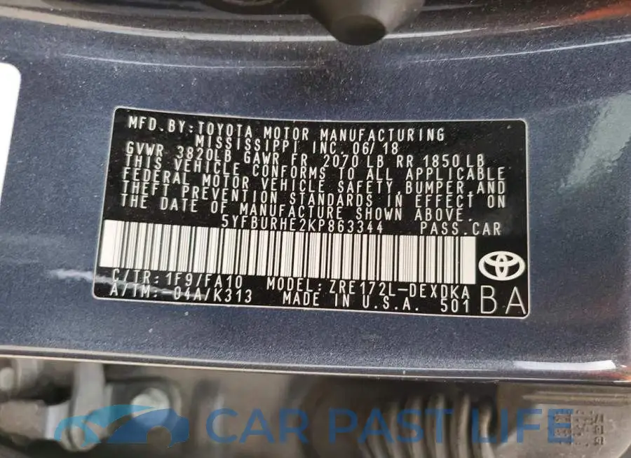 5YFBURHE2KP863344# 12