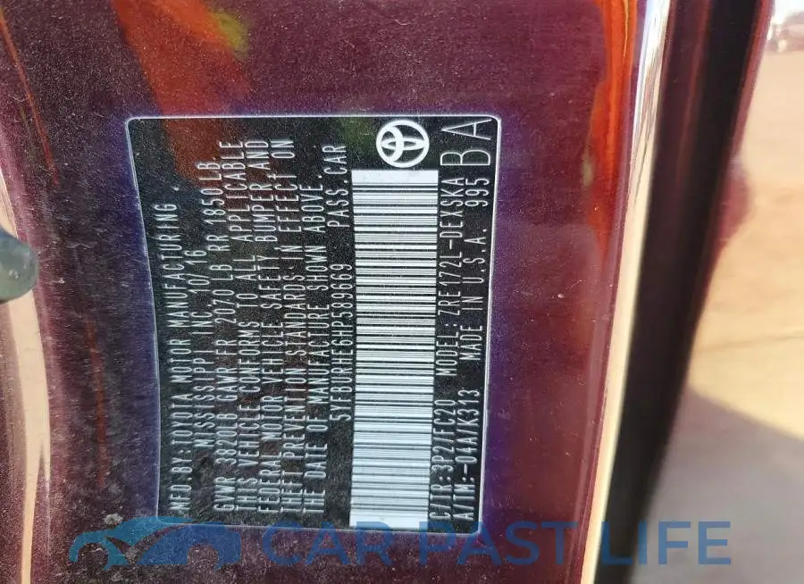5YFBURHE6HP589669# 13