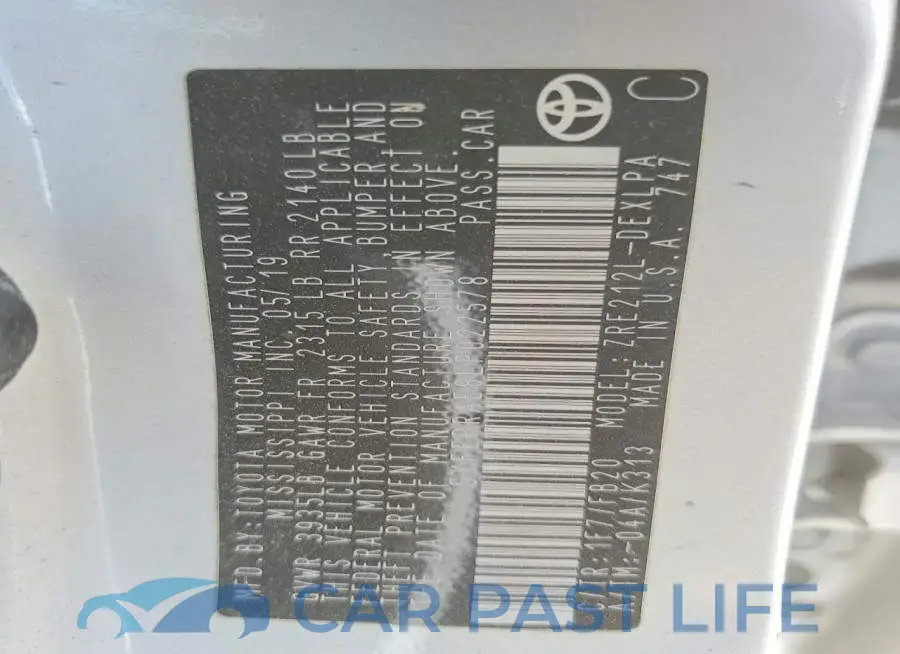 5YFEPRAE8LP022578# 12