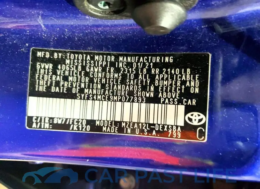 5YFS4MCE9MP077893# 12