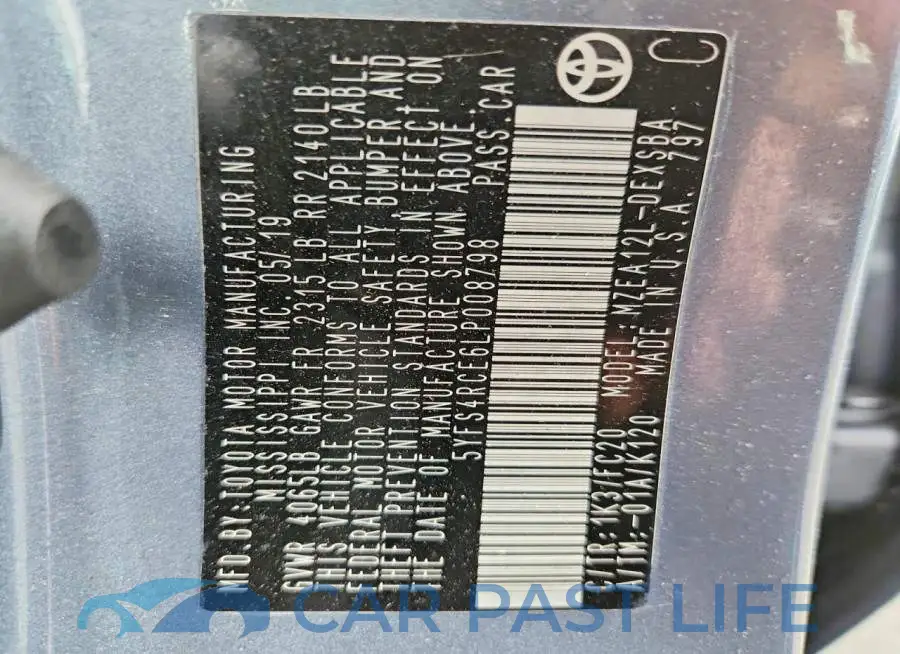 5YFS4RCE6LP008798# 13