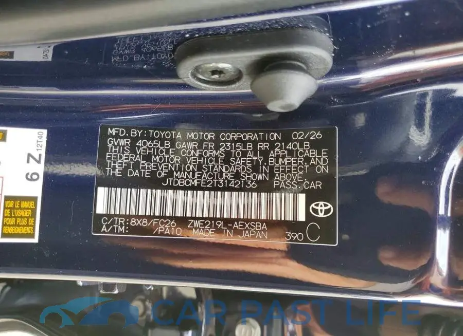 JTDBCMFE2T3142136# 13