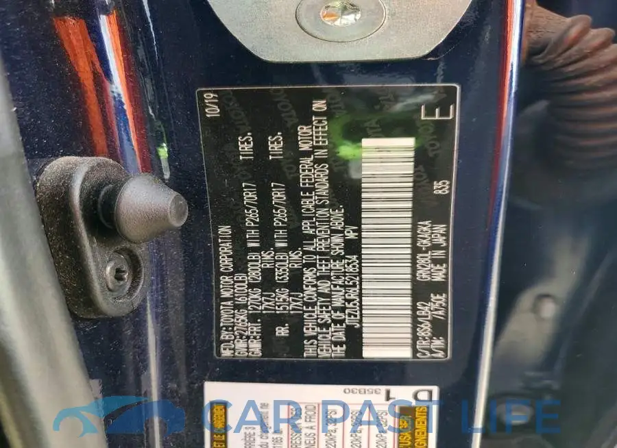 JTEZU5JR6L5218534# 12