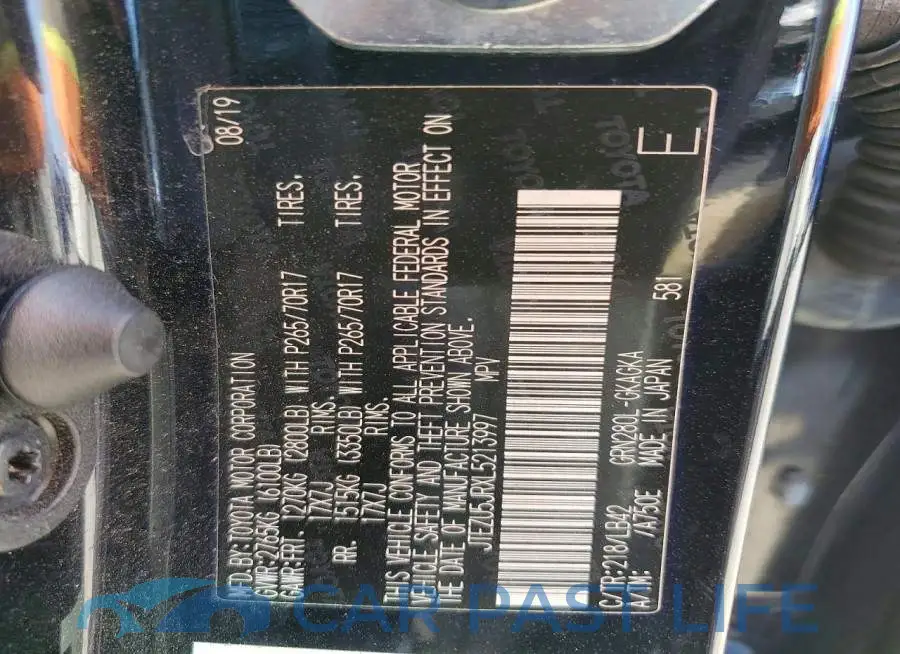 JTEZU5JRXL5213997# 13