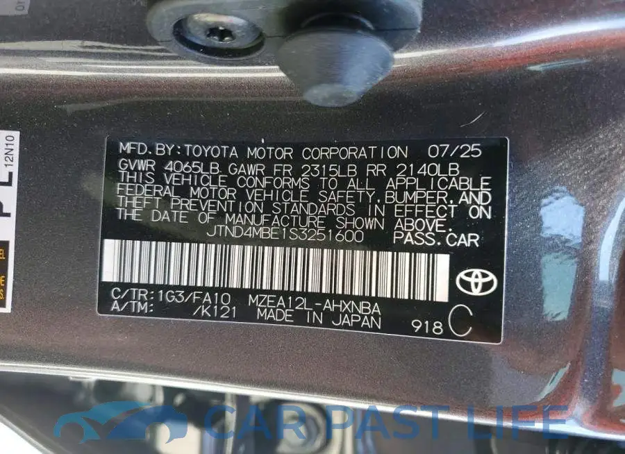 JTND4MBE1S3251600# 13