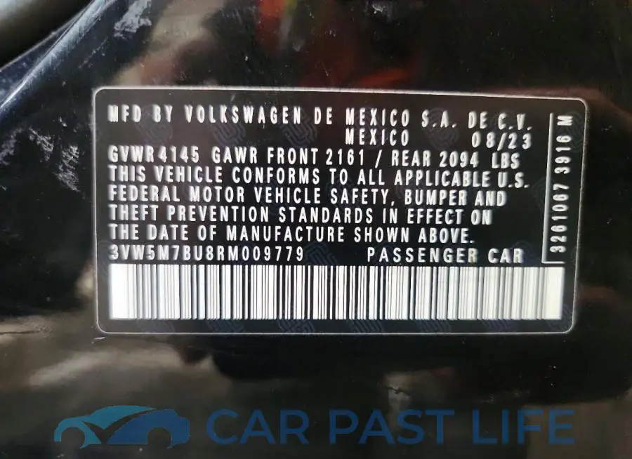 3VW5M7BU8RM009779# 13