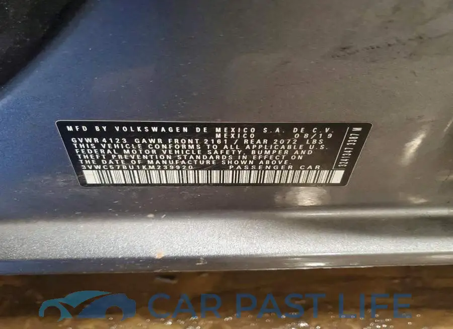 3VWC57BU1KM239920# 13