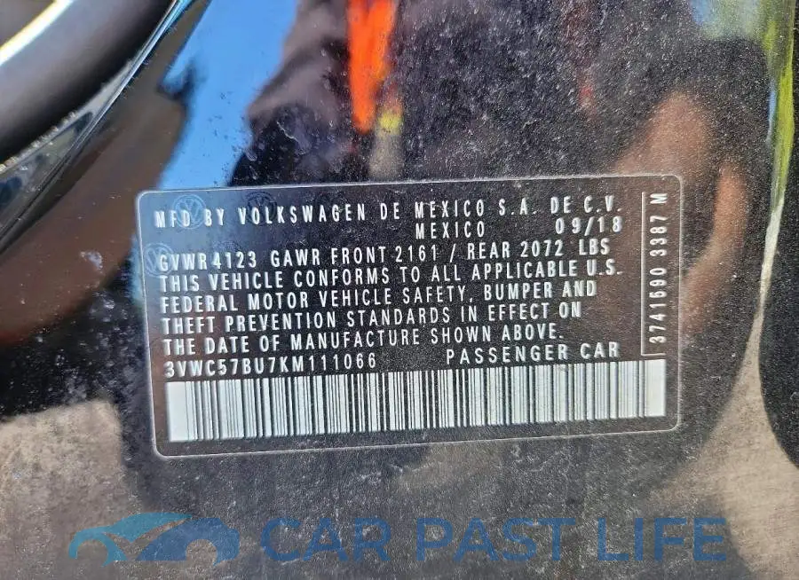 3VWC57BU7KM111066# 13