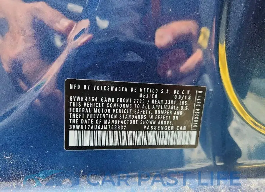 3VWH17AU6JM768832# 12