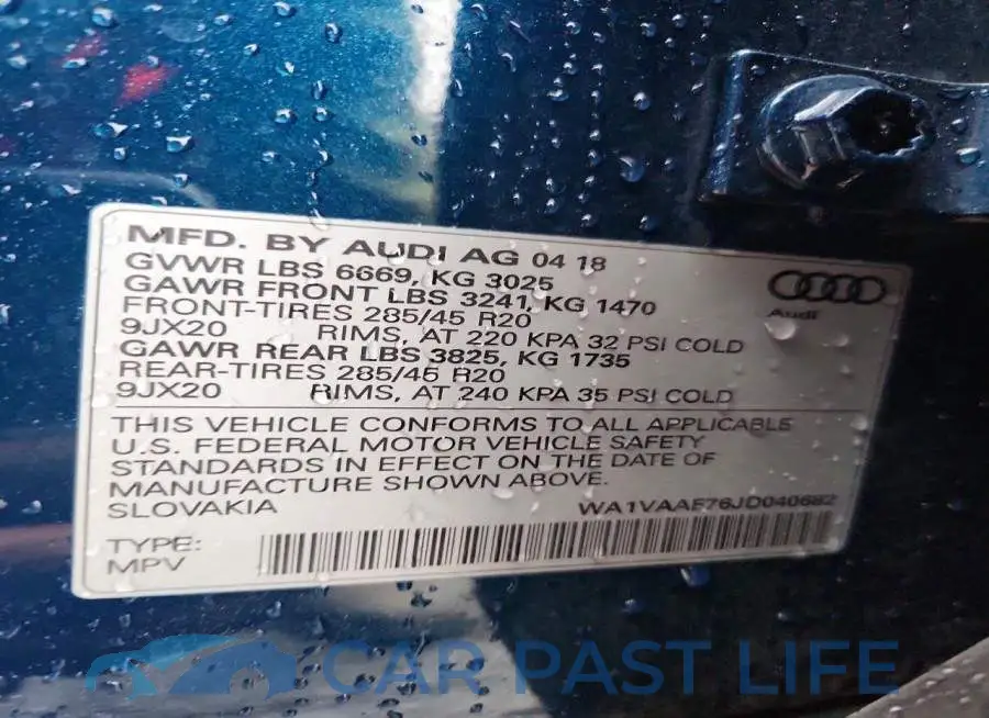 WA1VAAF76JD040682# 13