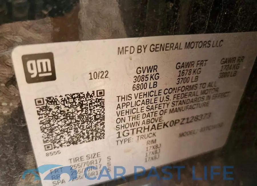 1GTRHAEK0PZ128373# 12