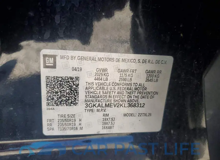 3GKALMEV2KL368312# 13