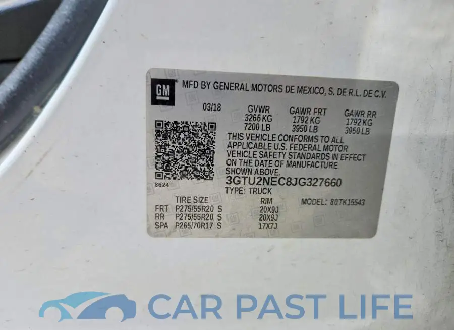 3GTU2NEC8JG327660# 12
