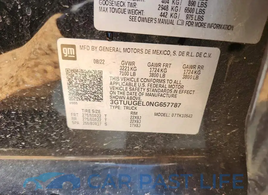 3GTUUGEL0NG657787# 13