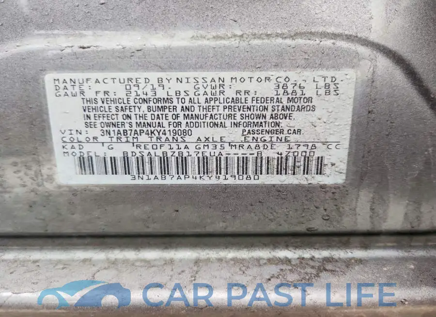 3N1AB7AP4KY419080# 12