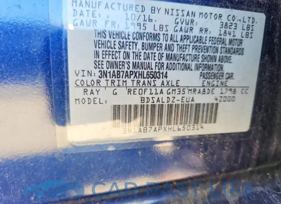 3N1AB7APXHL650314# 12