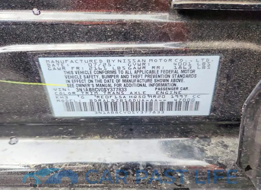 3N1AB8CV0SY377833# 12