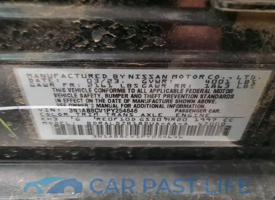 3N1AB8CV1PY254646# 12