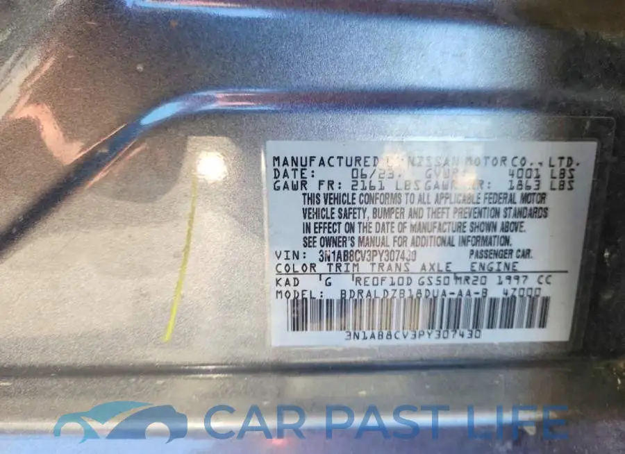 3N1AB8CV3PY307430# 12