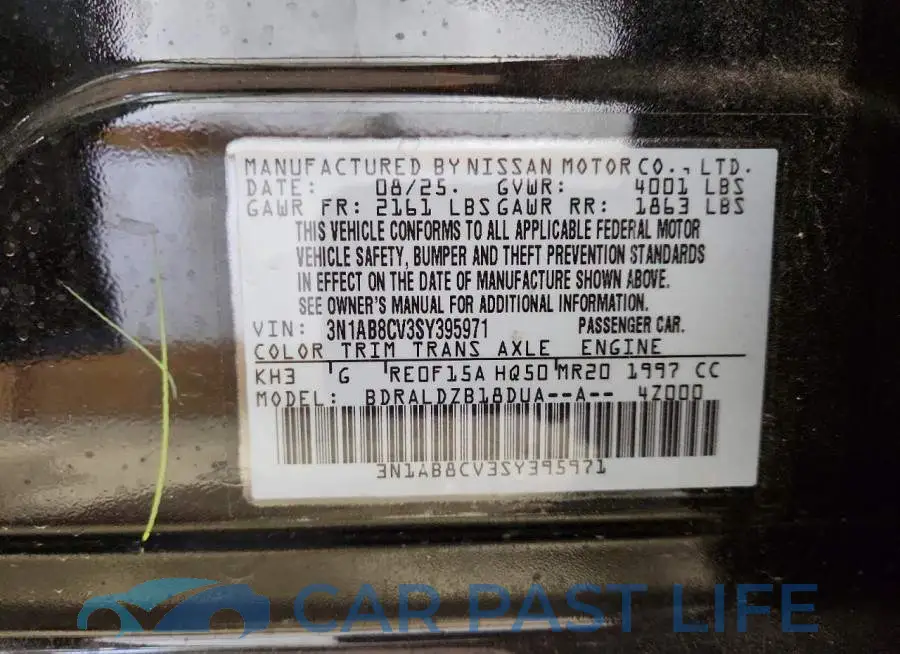 3N1AB8CV3SY395971# 12