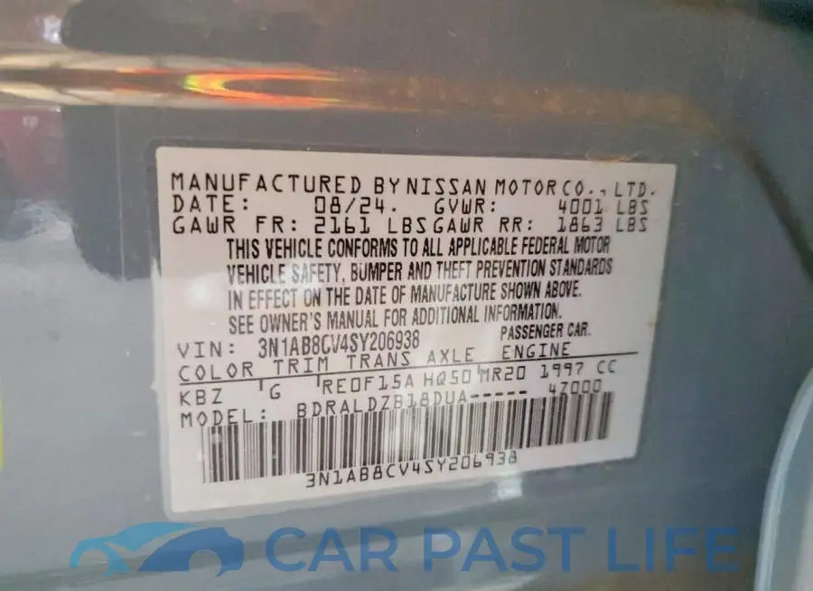 3N1AB8CV4SY206938# 12