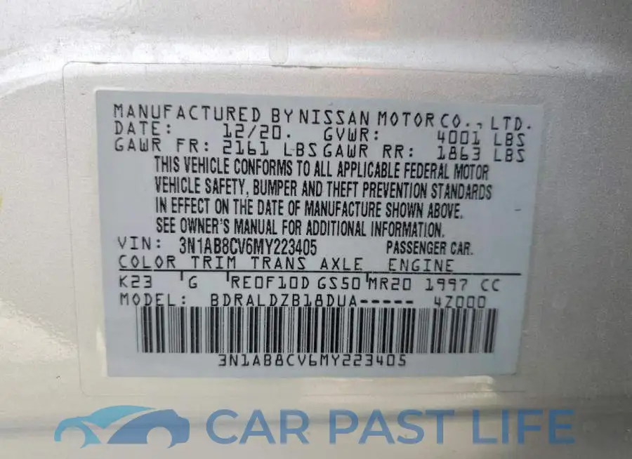 3N1AB8CV6MY223405# 13
