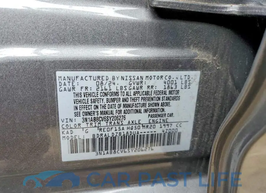 3N1AB8CV6SY206276# 12
