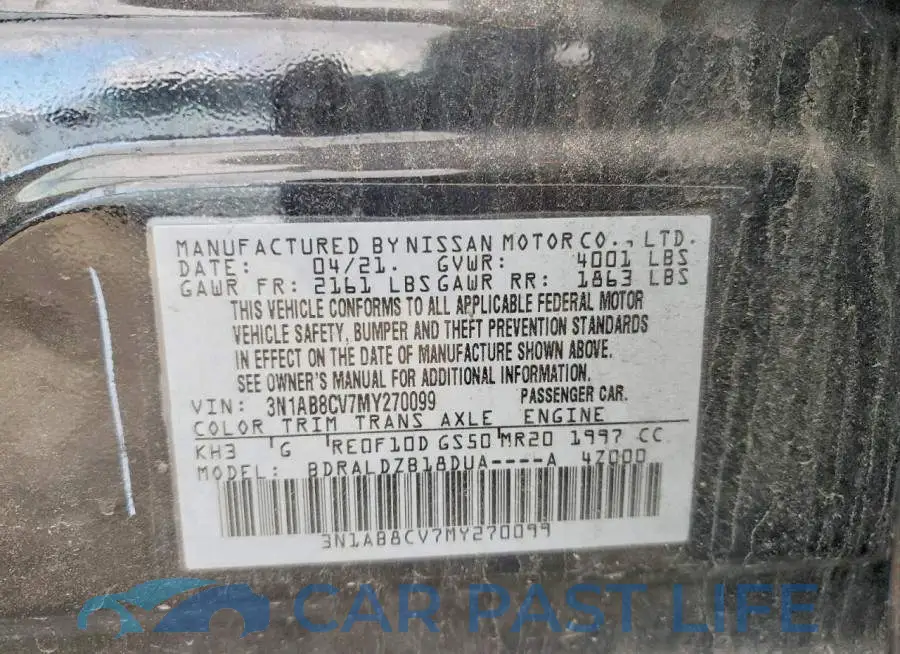 3N1AB8CV7MY270099# 12