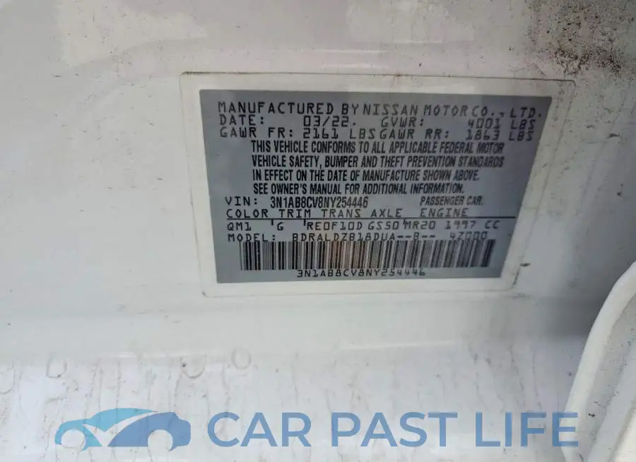 3N1AB8CV8NY254446# 13