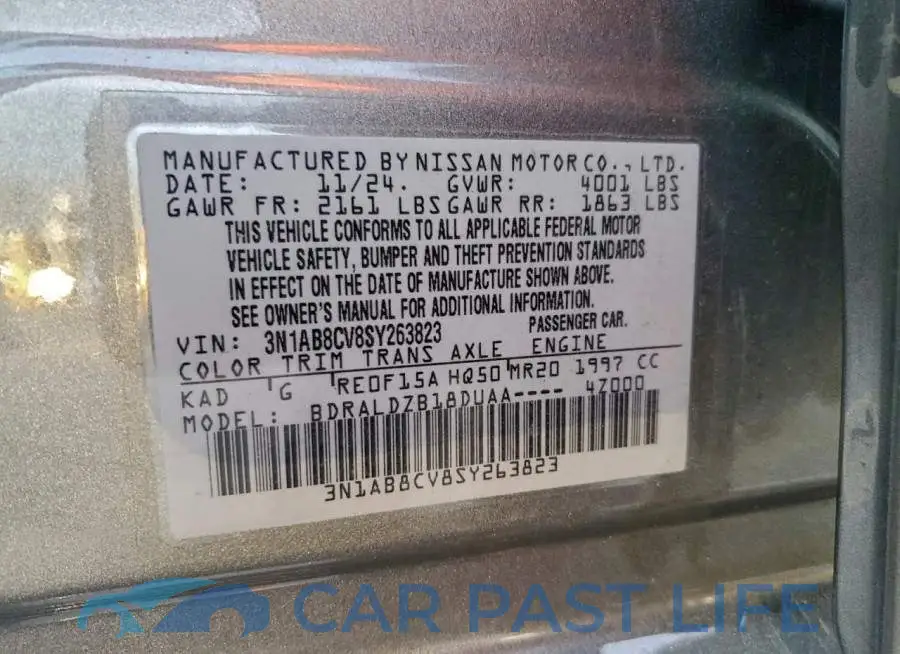 3N1AB8CV8SY263823# 12