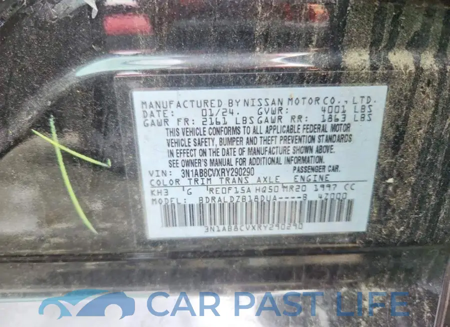 3N1AB8CVXRY290290# 12