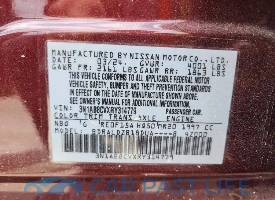 3N1AB8CVXRY314779# 12