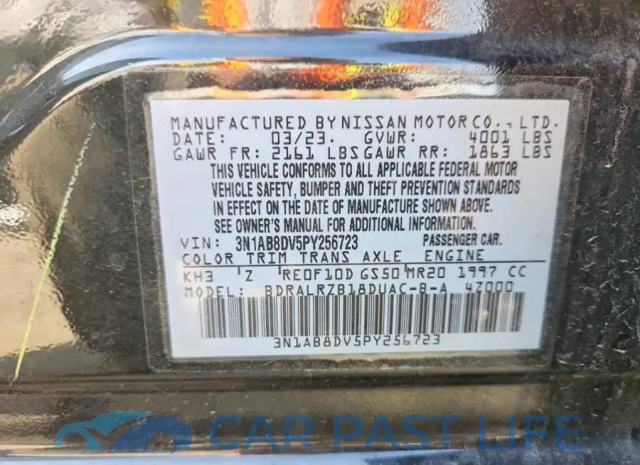 3N1AB8DV5PY256723# 12