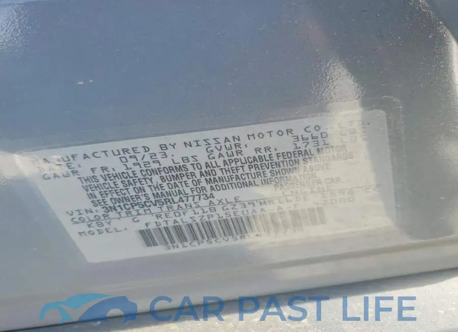 3N1CP5CV5RL477734# 13