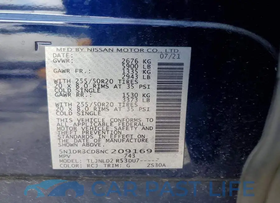 5N1DR3CD8NC209169# 14