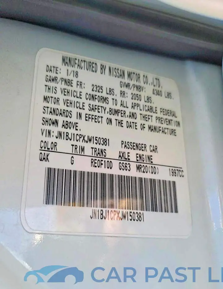 JN1BJ1CPXJW150381# 13