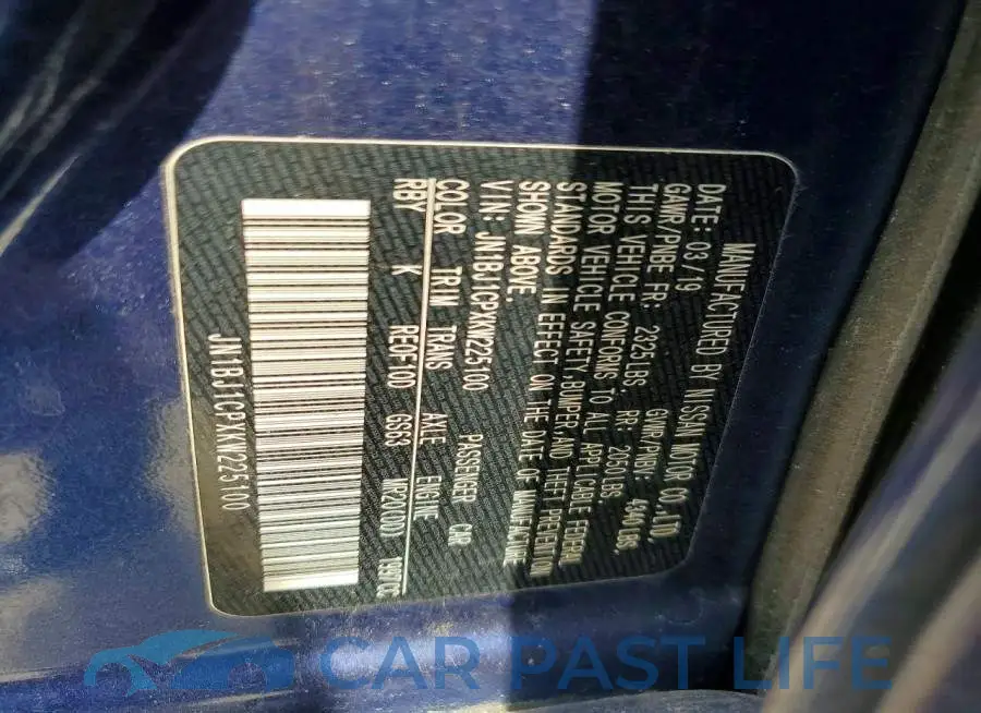 JN1BJ1CPXKW225100# 13